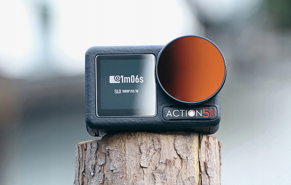 Filtry ND Sunnylife ND8, ND16, ND32, ND64 – zestaw do DJI Action 5 Pro/4/3